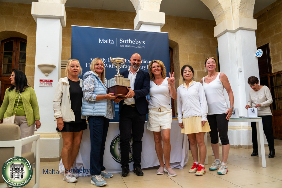 Malta Sotheby's International Realty Sponsors the Prestigious 2025 Marsa Sports Club Ladies Tennis Tournament