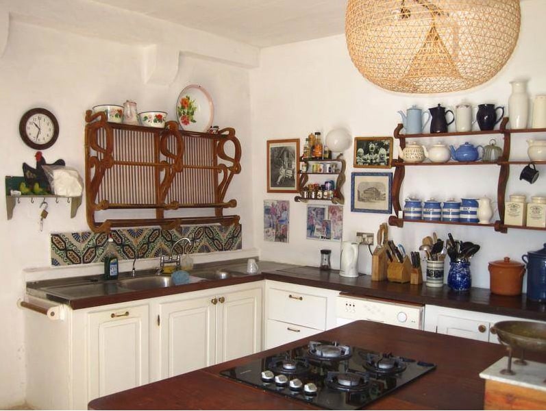 Kitchen of an historic castle dating back to 1579 situated in the village of Zurrieq, southern Malta.