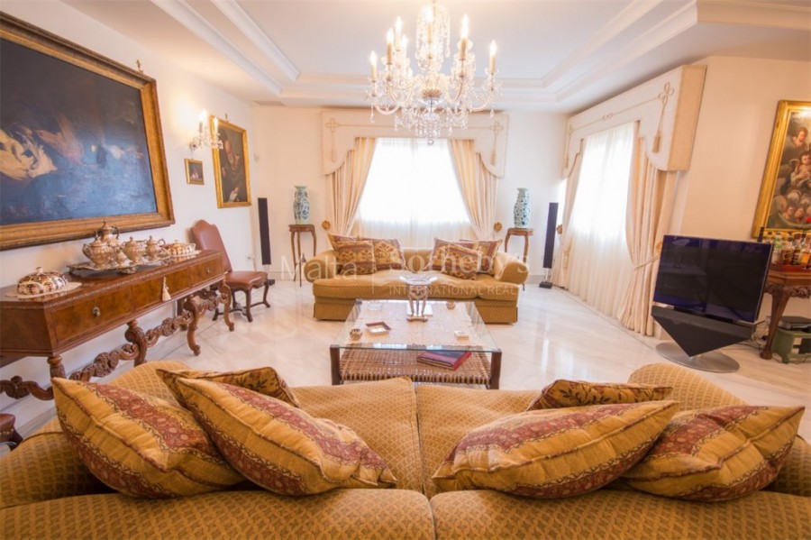 Grandiose living room of Rabat villa