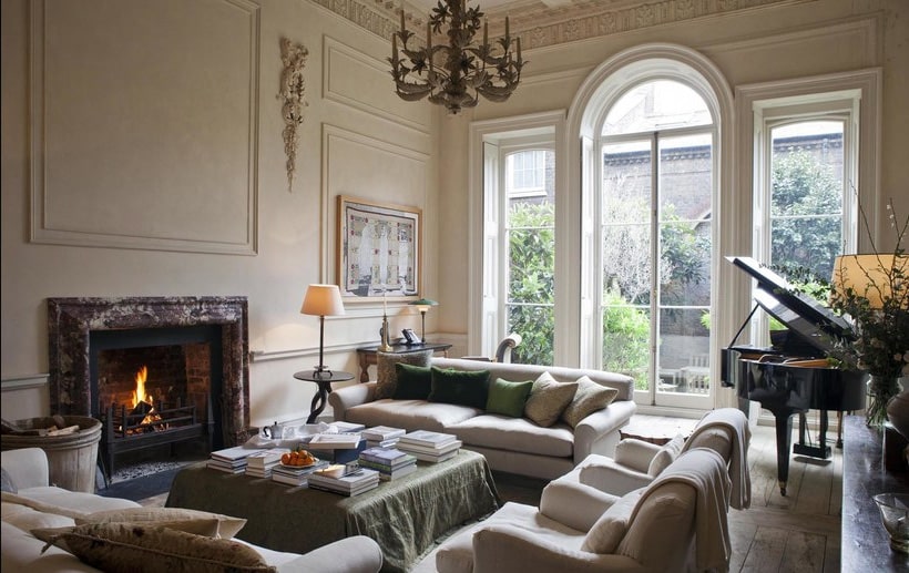 Sitting room designed by Rose Uniacke