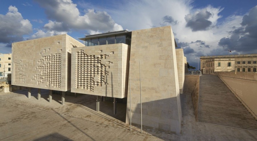 Renzo Piano's City Gate Project, completed last May, included the new parliament building. 