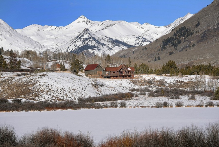 1482 Peanut Lake Road, Crested Butte overlooks Peanut Lake and has stunning views of Paradise Divide.